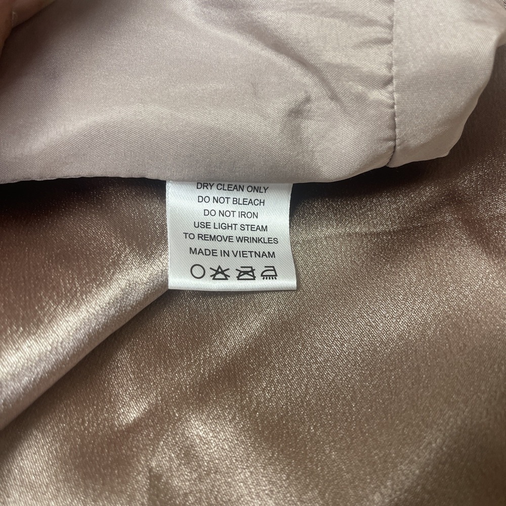 Azazie Ocean Dress Taupe Prom Bridesmaid Formal Gown SZ A6 Classy Elegant - Picture 8 of 8